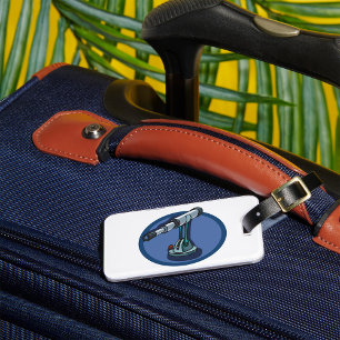 Vintage Telescope Astronomy Enthusiast Stargazing Luggage Tag
