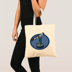 Vintage Telescope Astronomy Enthusiast Stargazing Tote Bag