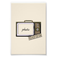 Vintage Television Wall Art with Happy Film Strip