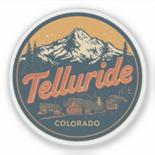 vintage Telluride colorado nature outdoor gifts Sticker