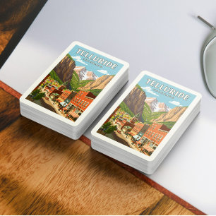 Vintage Telluride Colorado Poker Cards
