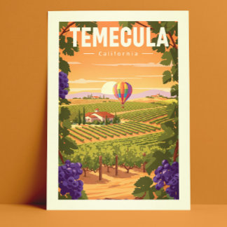 Vintage Temecula California Postcard