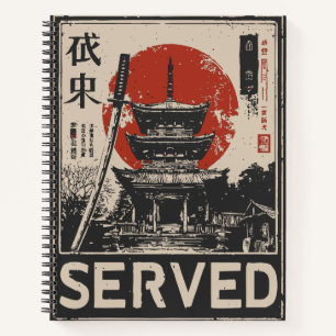 Vintage Temple Service Military Honor Art Notebook