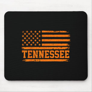 Vintage tennessee flag tn orange state pride men mouse pad