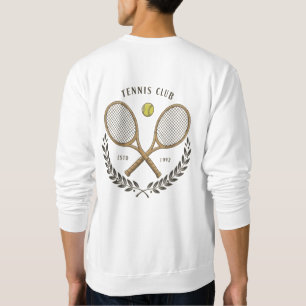 Vintage Tennis Club Hoodie Personalized Retro