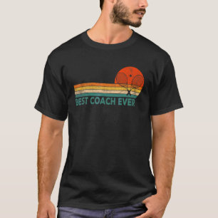 Vintage Tennis Coach Best Coach Ever Retro T-Shirt