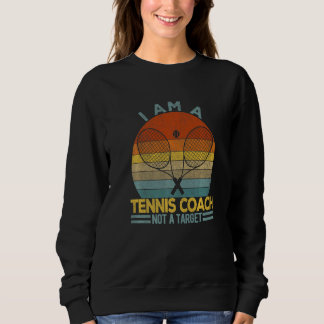 Vintage Tennis Coach Tennis Coaching Quote Retro Sweatshirt