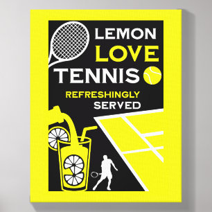 Vintage Tennis Lemonade Canvas Photo Tile
