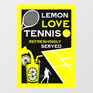Vintage Tennis Lemonade Wall Decal