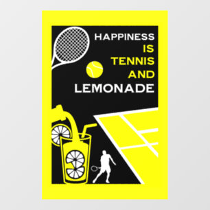 Vintage Tennis Lemonade Wall Decal