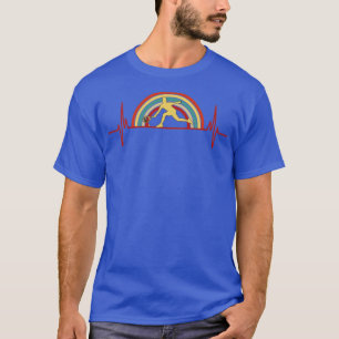 Vintage Tennis Lover Heartbeat T-Shirt