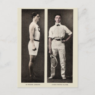 Vintage Tennis Player Athlete Pro Postcard
