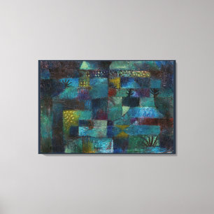 Vintage Terraced Garden (1920) by Paul Klee Canvas Print