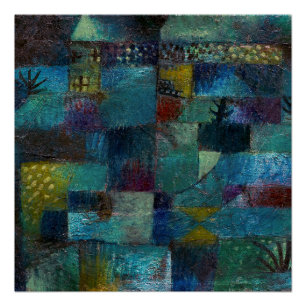 Vintage Terraced Garden (1920) by Paul Klee Poster