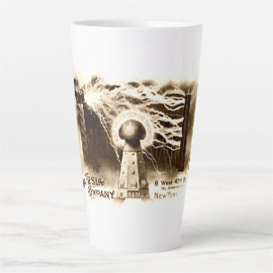 Vintage Tesla Letterhead Latte Mug