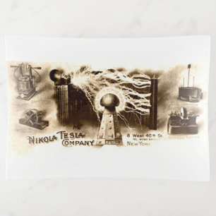 Vintage Tesla Letterhead Trinket Tray