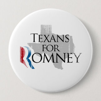 Vintage Texans for Romney.png Pinback Button
