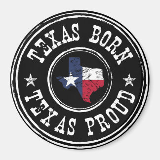 Vintage Texas born - Texas proud Magnet