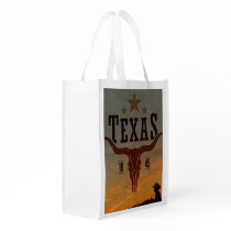 Vintage Texas Cowboy Reusable Bag