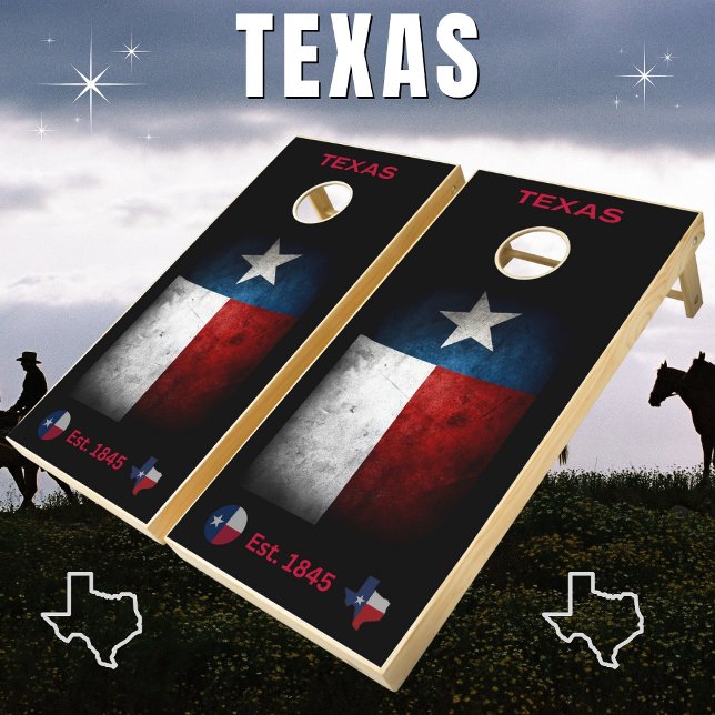 Vintage Texas Flag Cornhole Set (Creator Uploaded)