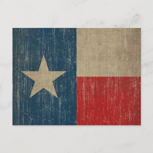 Vintage Texas Flag Postcard (Front)
