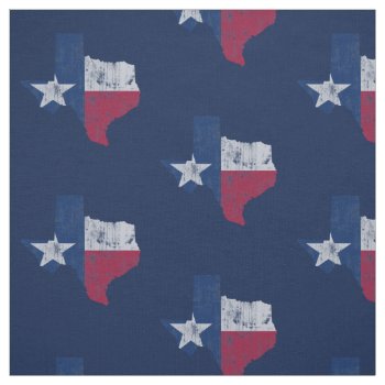 Vintage Texas Flag State Outline Fabric by clonecire at Zazzle