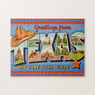 Vintage Texas Jigsaw Puzzle