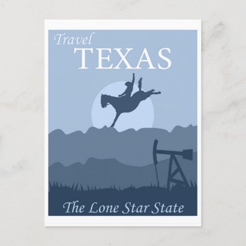 Vintage Texas Lone Star State Retro Travel Postcard