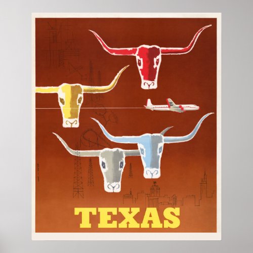 Vintage Texas Poster