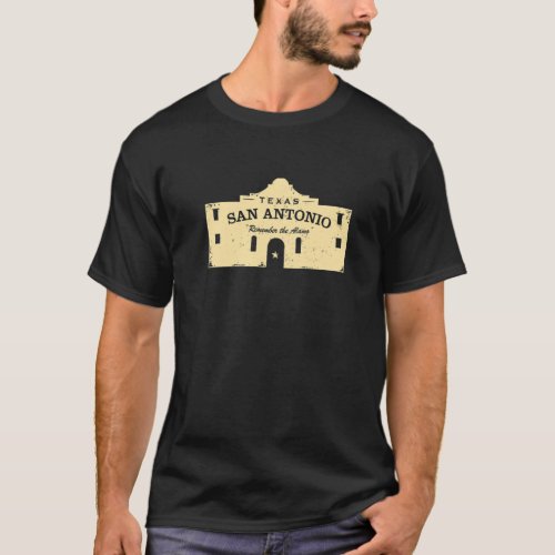 Vintage Texas San Antonio Remember The Alamo T_Shirt