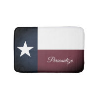Vintage Texas state flag bath mat bathroom rug