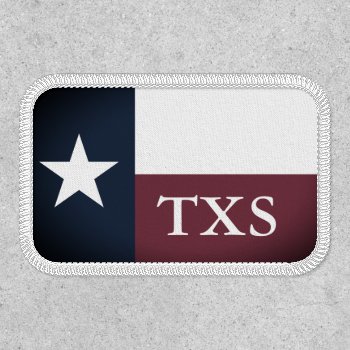 Vintage Texas State Flag Custom Stick On Patch by iprint at Zazzle