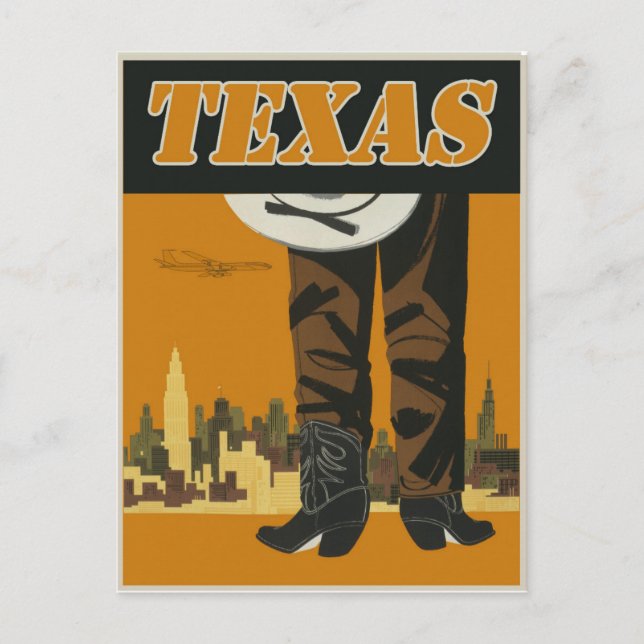 Vintage Texas Travel Postcard (Front)