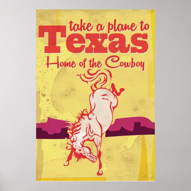 Vintage Texas Travel Poster (Front)