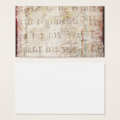 Vintage Text 1700 Background Paper Template Blank (Front & Back)
