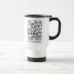 Vintage Text Life Advice Apparel and Gifts Travel Mug