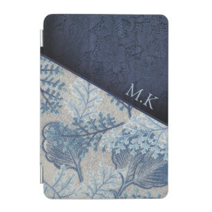 Vintage Textiles Blue Leaf and Lace iPad Mini Cove iPad Mini Cover