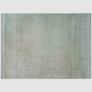 Vintage Texture Green Blue Gray Ephemera Decoupage Tissue Paper