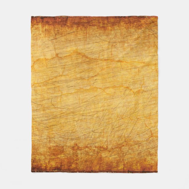 Vintage texture old gold fleece blanket (Front)