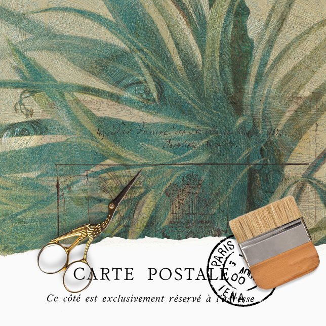 Vintage Texture Palm Leaves Decoupage Furniture Tissue Paper (Creator Uploaded)