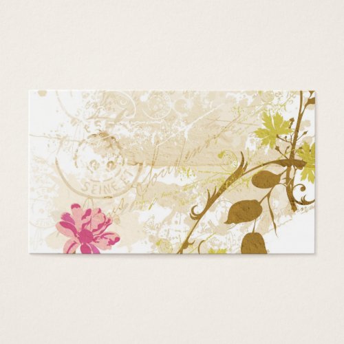 Vintage texture Profile Card Business Card