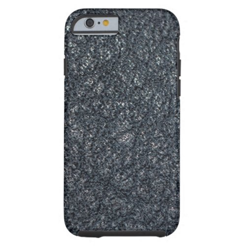 Vintage Textured Black Leather Tough iPhone 6 Case