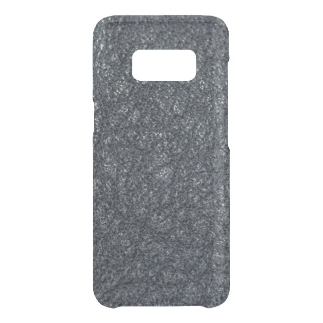 Vintage Textured Black Leather Uncommon Samsung Galaxy Case (Back)