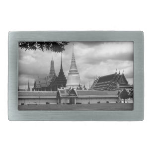 Vintage Thailand Bangkok Chapel Royal Palace view Belt Buckle