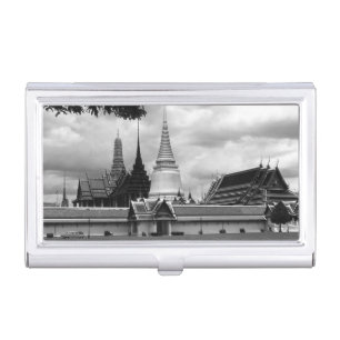 Vintage Thailand Bangkok Chapel Royal Palace view Business Card Case