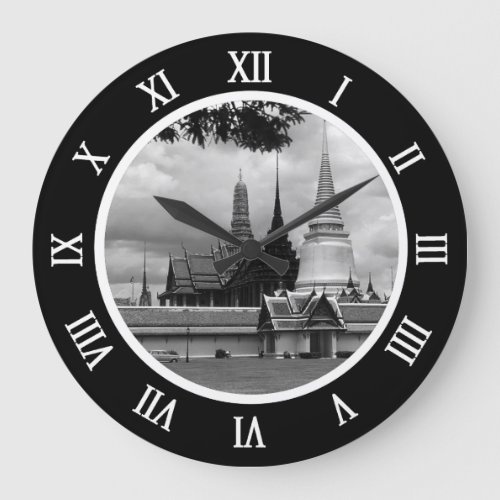 Vintage Thailand Bangkok Chapel Royal Palace view  Large Clock