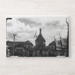 Vintage Thailand Bangkok Wat Phra Kaew tourists HP Laptop Skin
