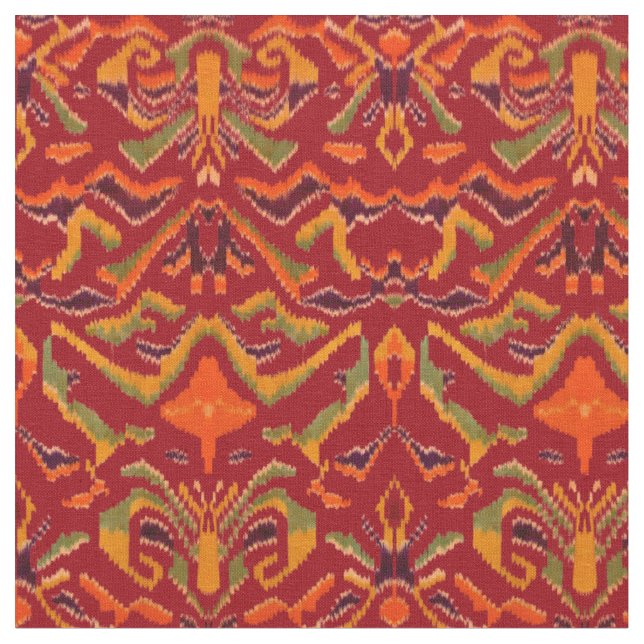 Vintage Thailand Pattern Fabric (Close Up)