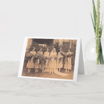 Vintage - Thank You  Bridesmaid Thank You Card by AsTimeGoesBy at Zazzle