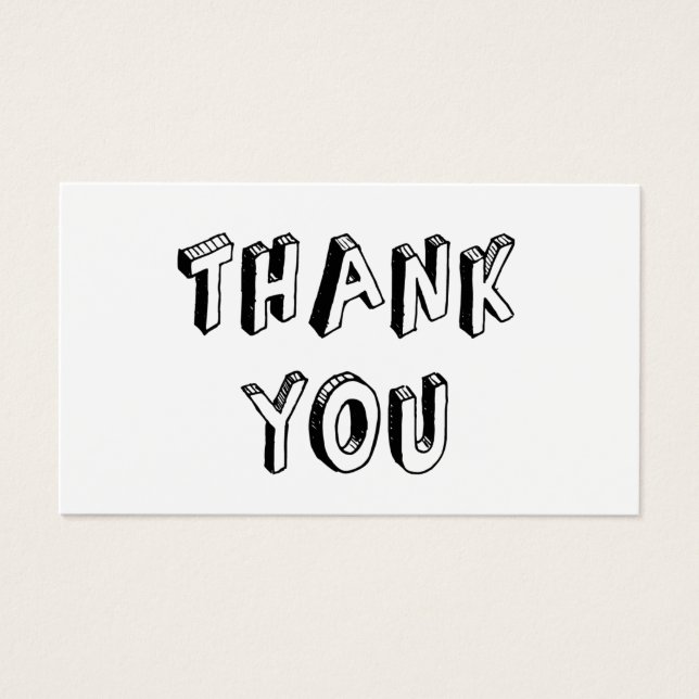 Vintage Thank You Card (Front)